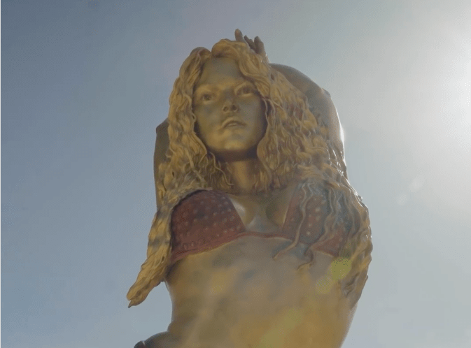 Shakira statue in Barranquilla, Colombia
